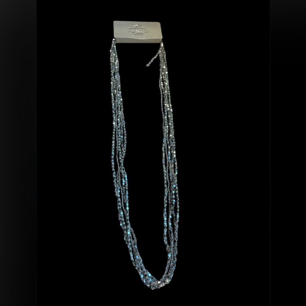 Bass Silver Beaded Necklace
